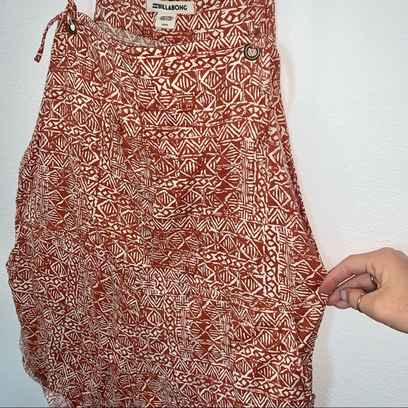 Billabong Wild Pursuit Rust Short Overalls - Picture 3 of 8
